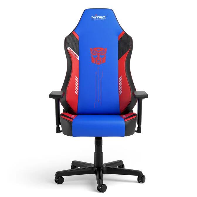 Karrige Gaming Nitro Concepts X1000 / Transformers Optimus Prime Edition / 3D Armrests / Gas Lift Class 4 / Deri 135 kg / NC-X1000-TOE - Blu/Kuqe