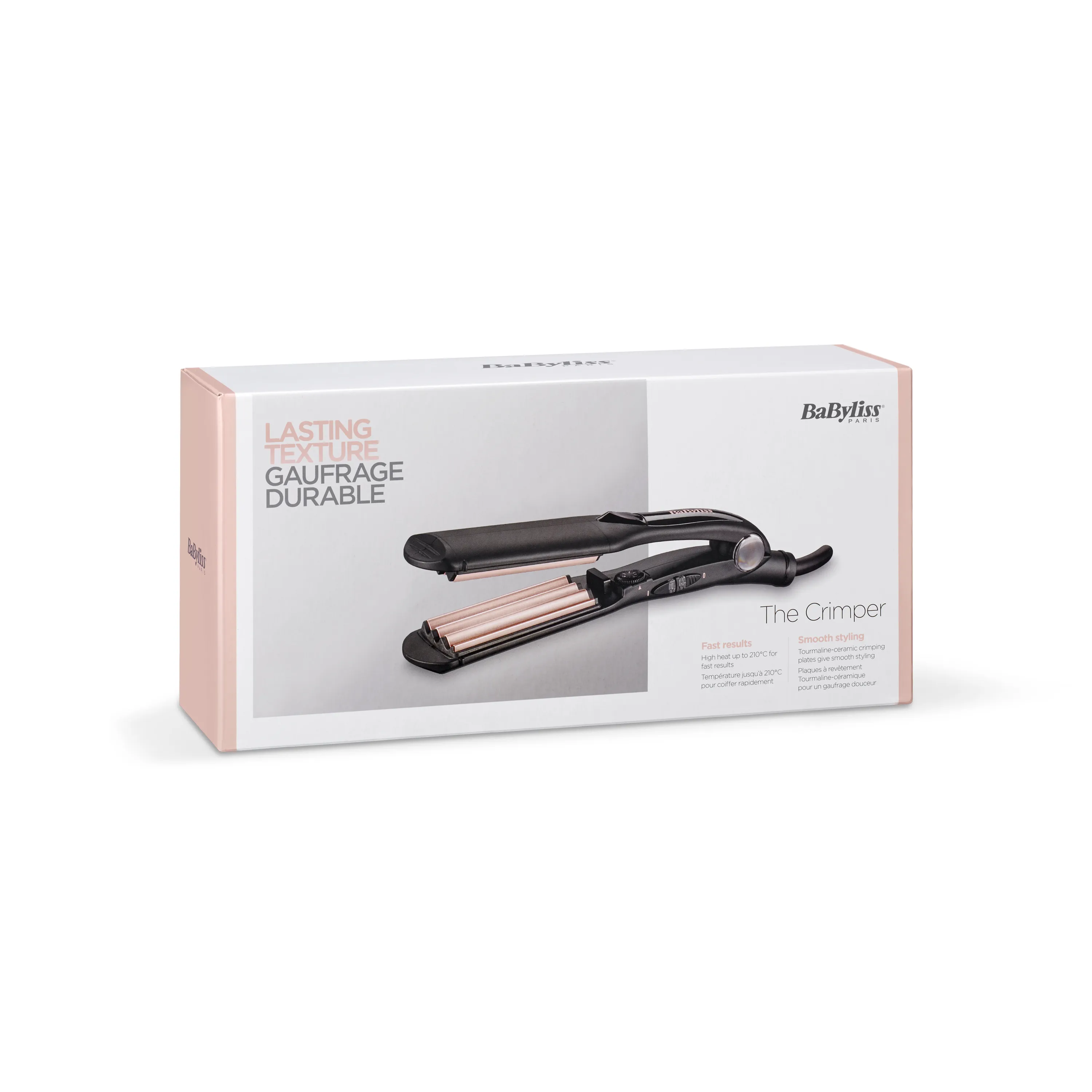Stiluese për Flokë BaByliss The Crimper 2165CE / Tourmaline-Ceramic / 10 Temperatura / 210°C – Zezë/Rozë - 3