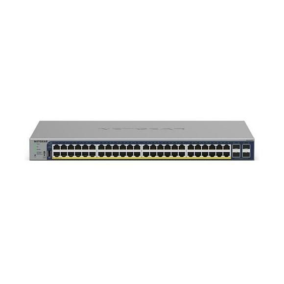 Switch NETGEAR GS728TP, 24 porta Gigabit Ethernet PoE+, 4 porta SFP Gigabit, PoE 190W, Smart Managed Layer 2+, Rack 1U - Hiri - 2