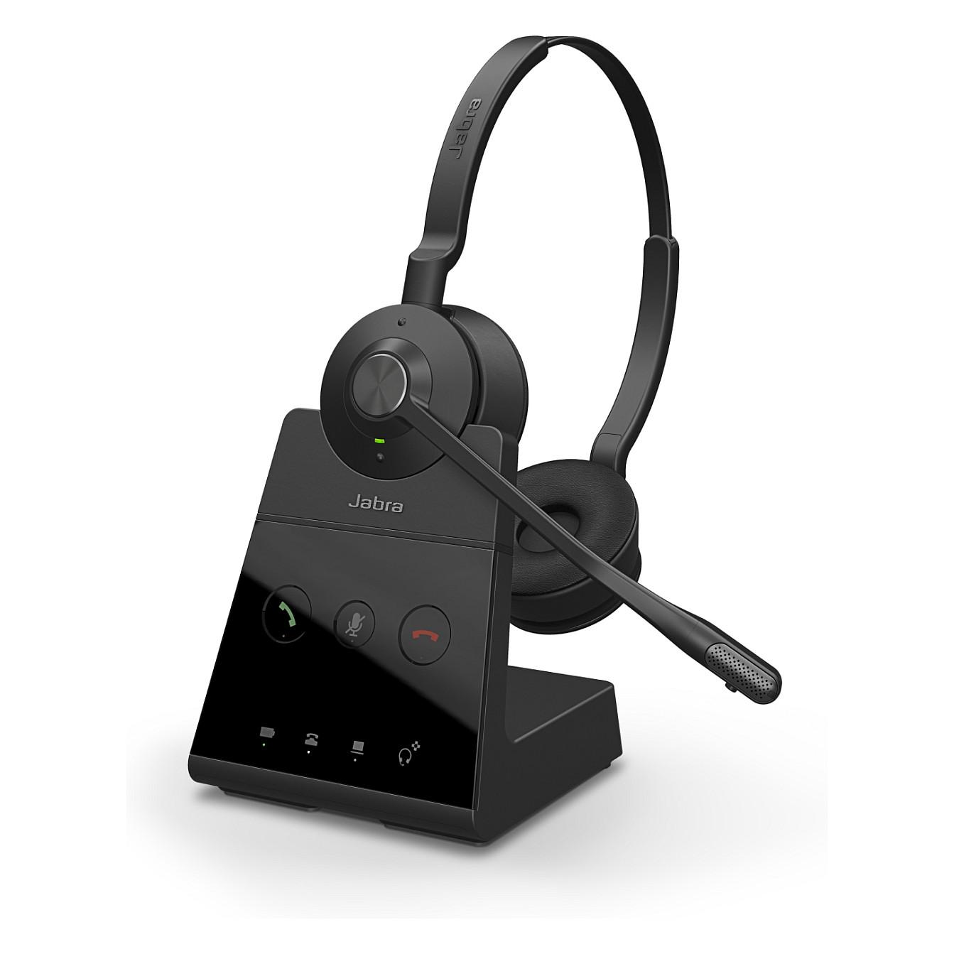 Kufje pa kabllo Jabra Engage 65 Stereo / DECT / 150m / 13 orë / Mikrofon me reduktim të zhurmës - Zezë - 1