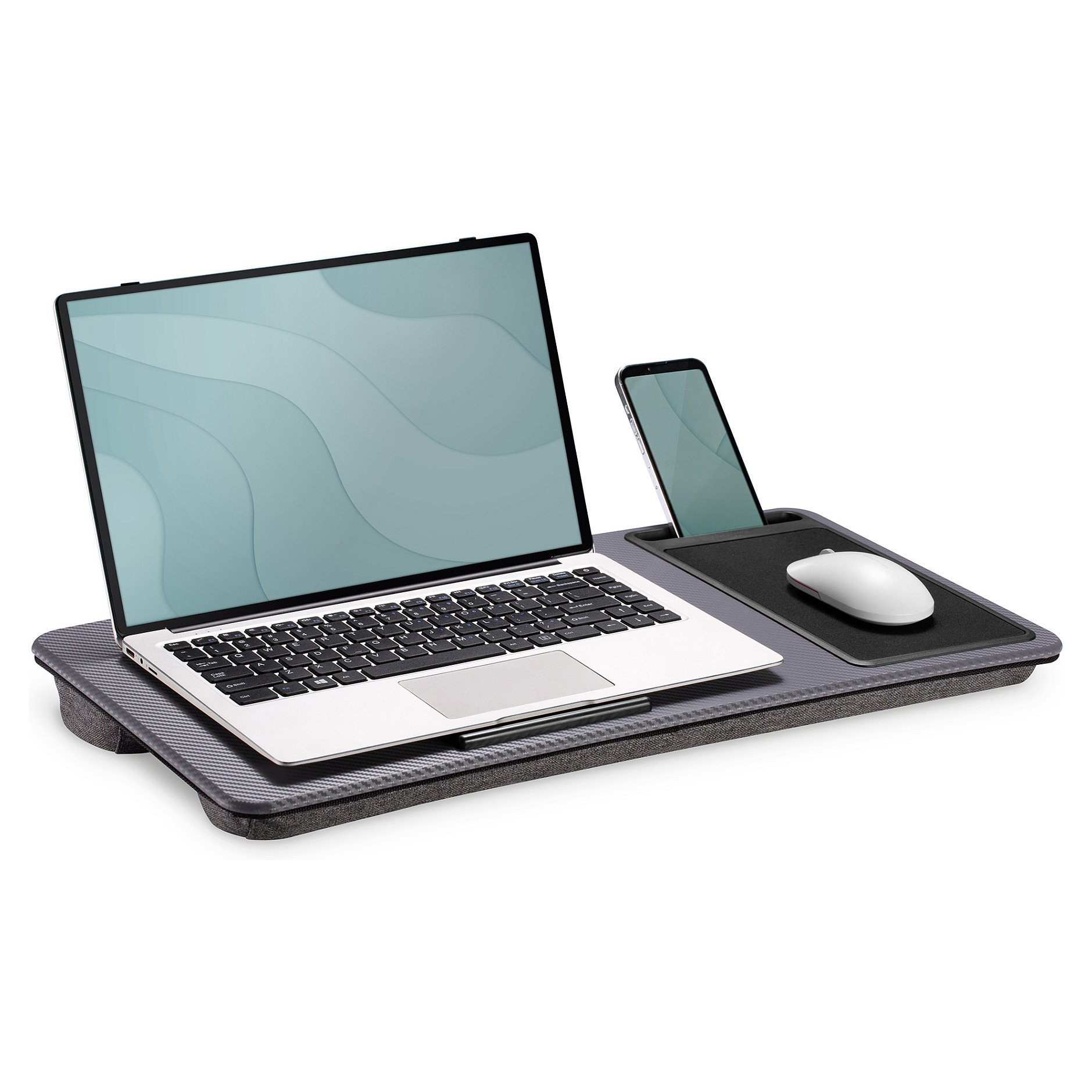 Mbajtës për Laptop DIGITUS DA-90441 / deri 17" / Mauspad i Integruar / Mbajtëse për Smartphone - Hiri - 5