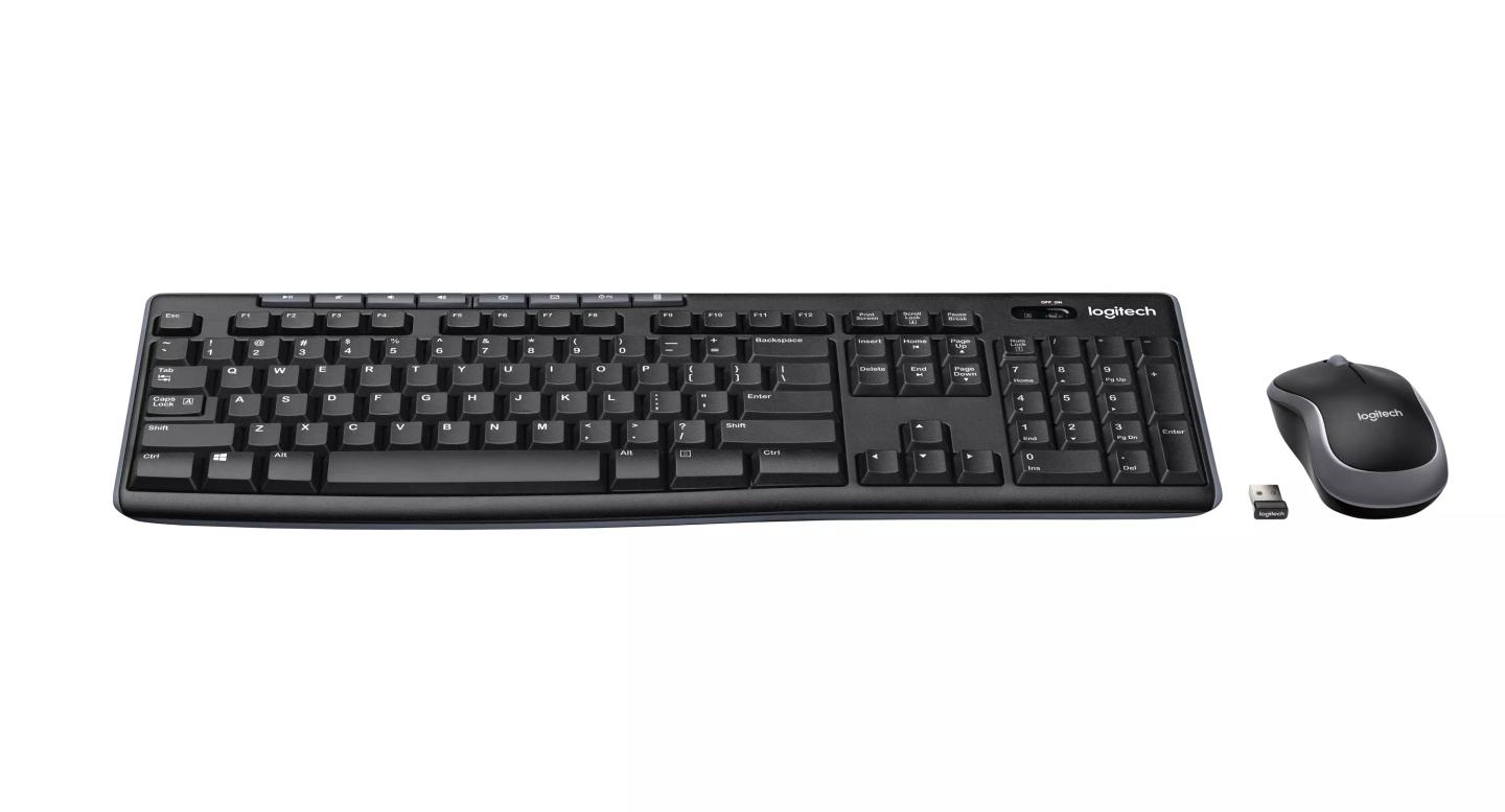 Combo Logitech MK270 Wireless / 2.4 GHz / Full-Size / Nordic / Maus 1000 DPI / 3 Butona - Zezë - 3