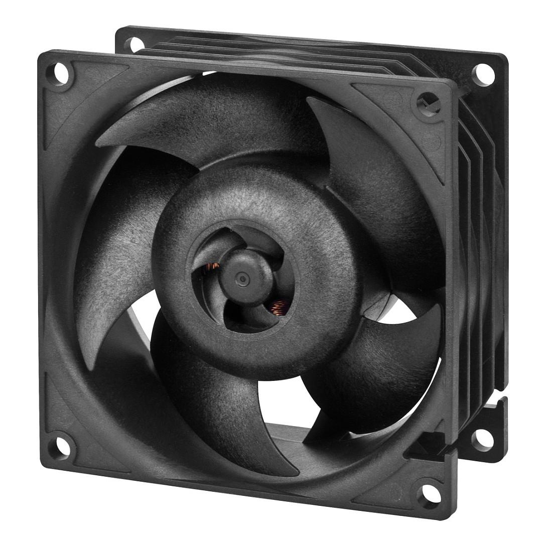 Ftohës për Kasë ARCTIC S8038-7K, 80mm, PWM, 500–7000 RPM, presion statik 25 mmH₂O, lidhje 4-pin - Zezë - 2