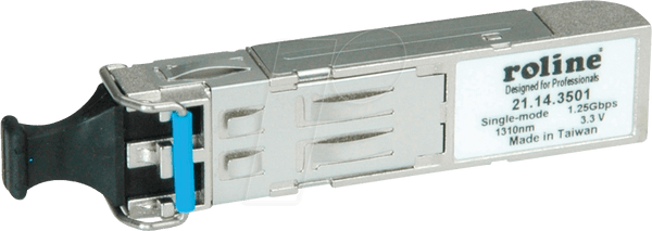 Transceiver SFP ROLINE 21.14.3501, LX/LC, 1.25Gbps, Single Mode, 1310nm, 10km - Argjend