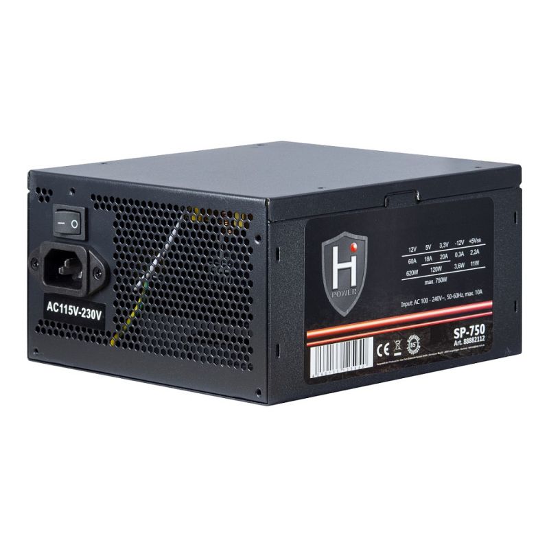 Furnizues Energjie (PSU) Inter-Tech 750W HIPOWER SP-750 - e zezë - 2