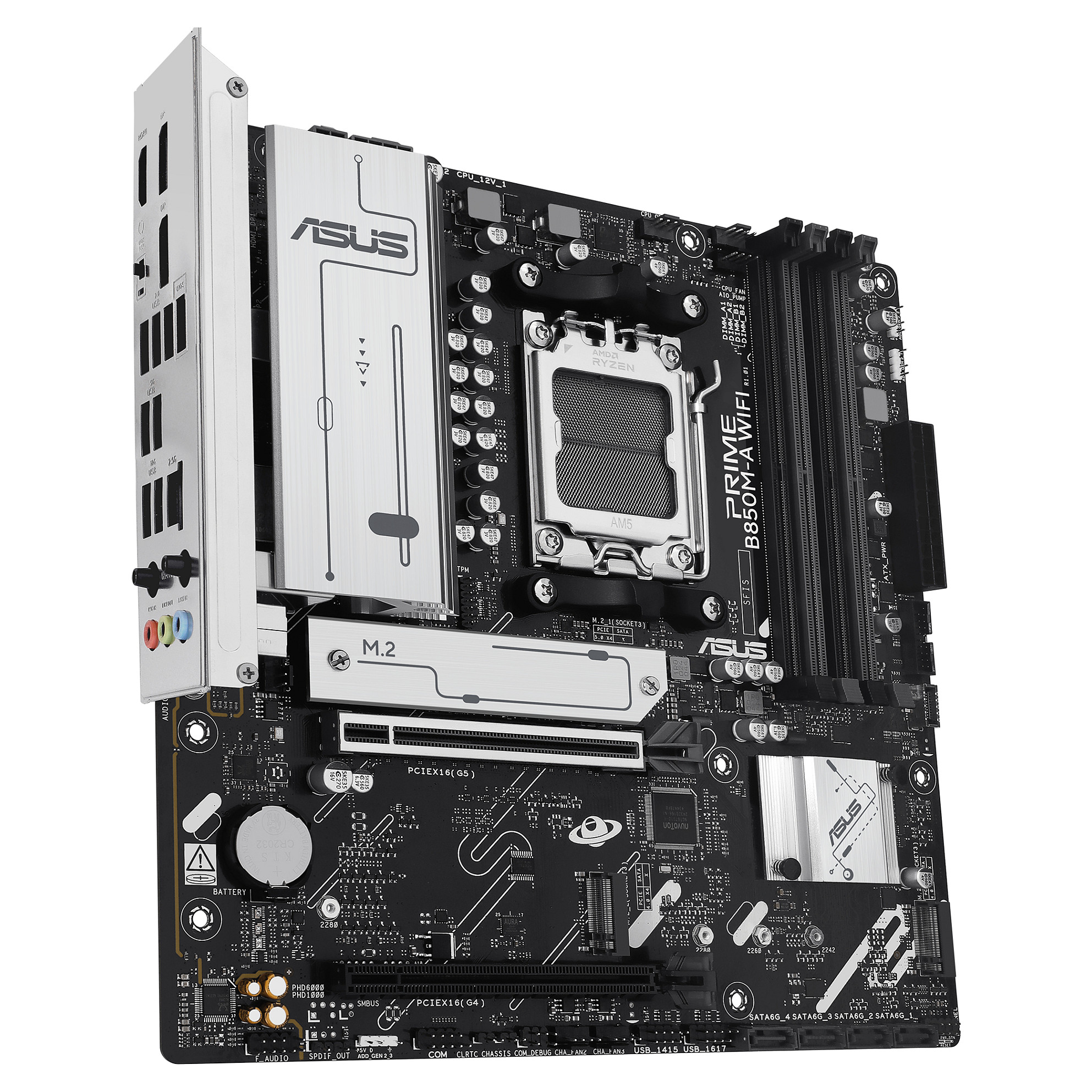 Pllakë Amë MB AMD ASUS PRIME B850M-A WIFI / AM5 / DDR5 / HDMI+DP - 5