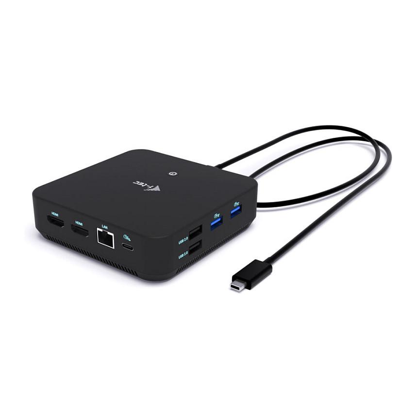 Docking Station i-tec C31TRIVIDPRO100W, USB-C, 2x HDMI, 1x DisplayPort++, 6x USB, Power Delivery 100W, Karikues USB-C 100W - Zezë - 2