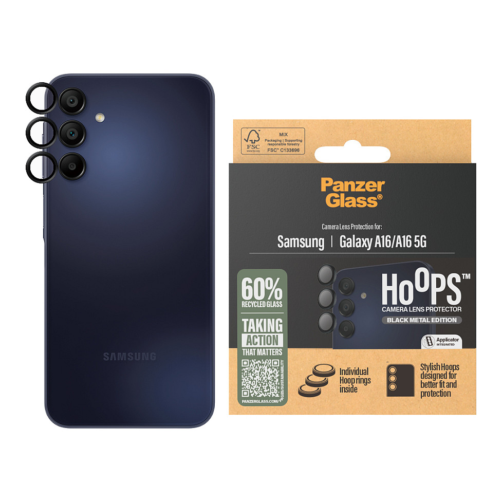 Aksesorë për telefon PanzerGlass Hoops Black Lens Protector for Samsung Galaxy A16 - 2