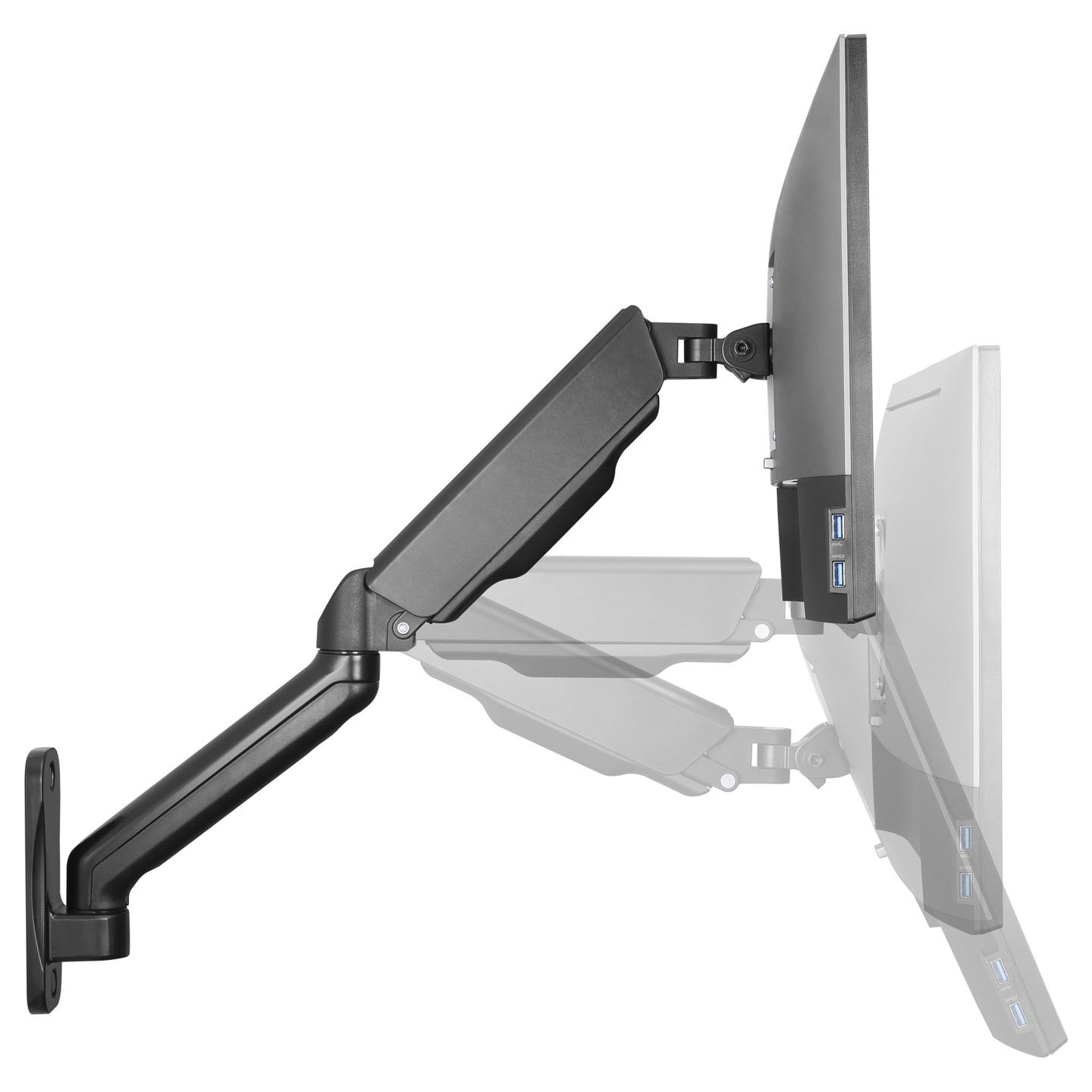 Mbajtëse për Monitor EQUIP 650137, 17"-32", VESA 75 × 75, 100 × 100mm, deri 9kg, montim në mur - Zezë - 8