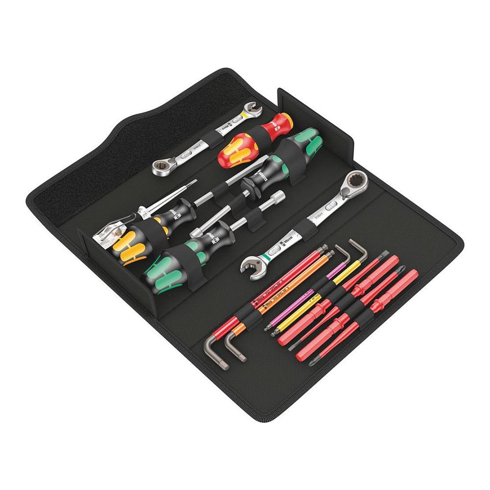 Set Veglash Wera Kraftform Kompakt SH 2, 15 Copë, VDE, 10/13mm - Zezë/Kuqe