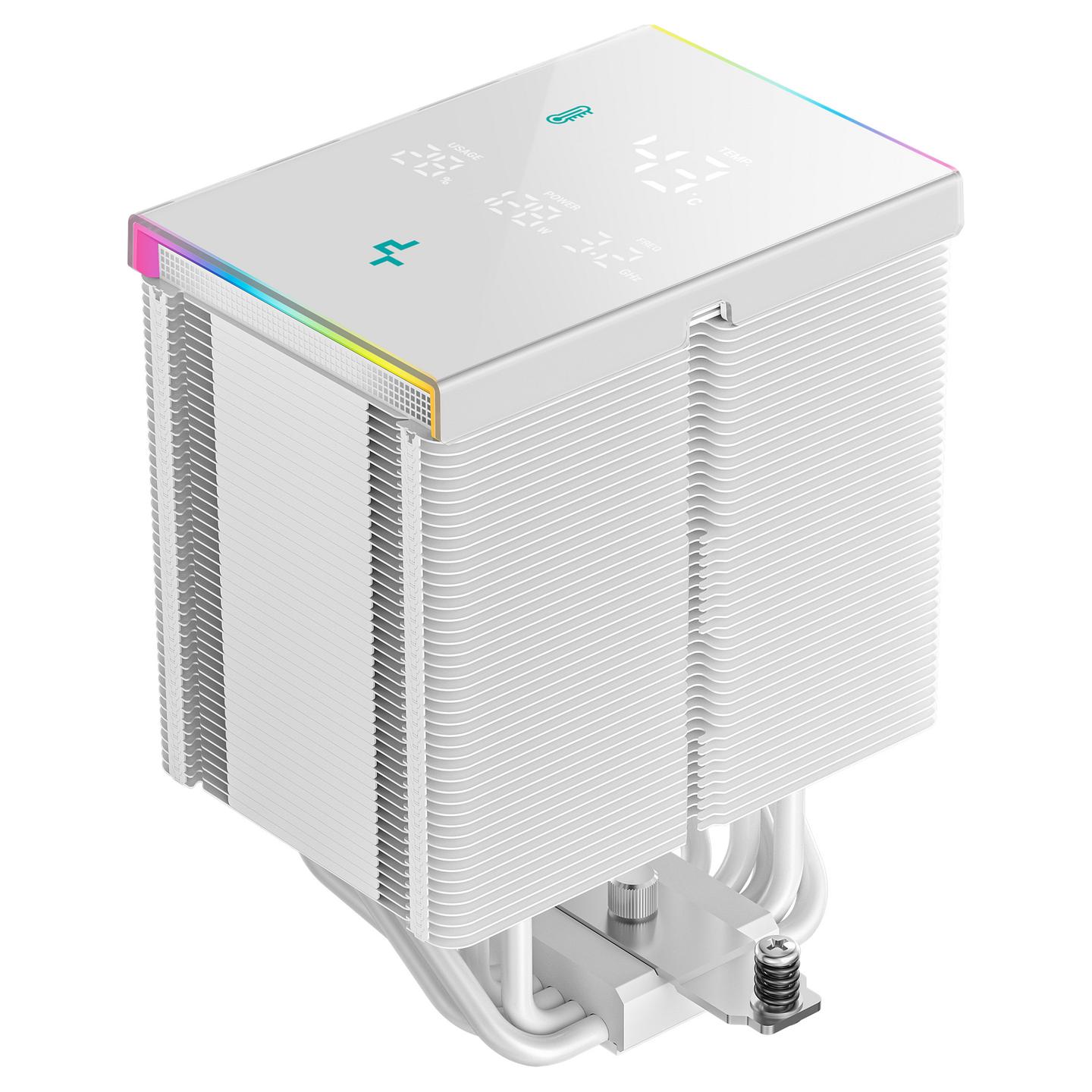 Ftohës për procesor DeepCool AK500 Digital Pro WH / 120mm / LCD - Bardhë - 7