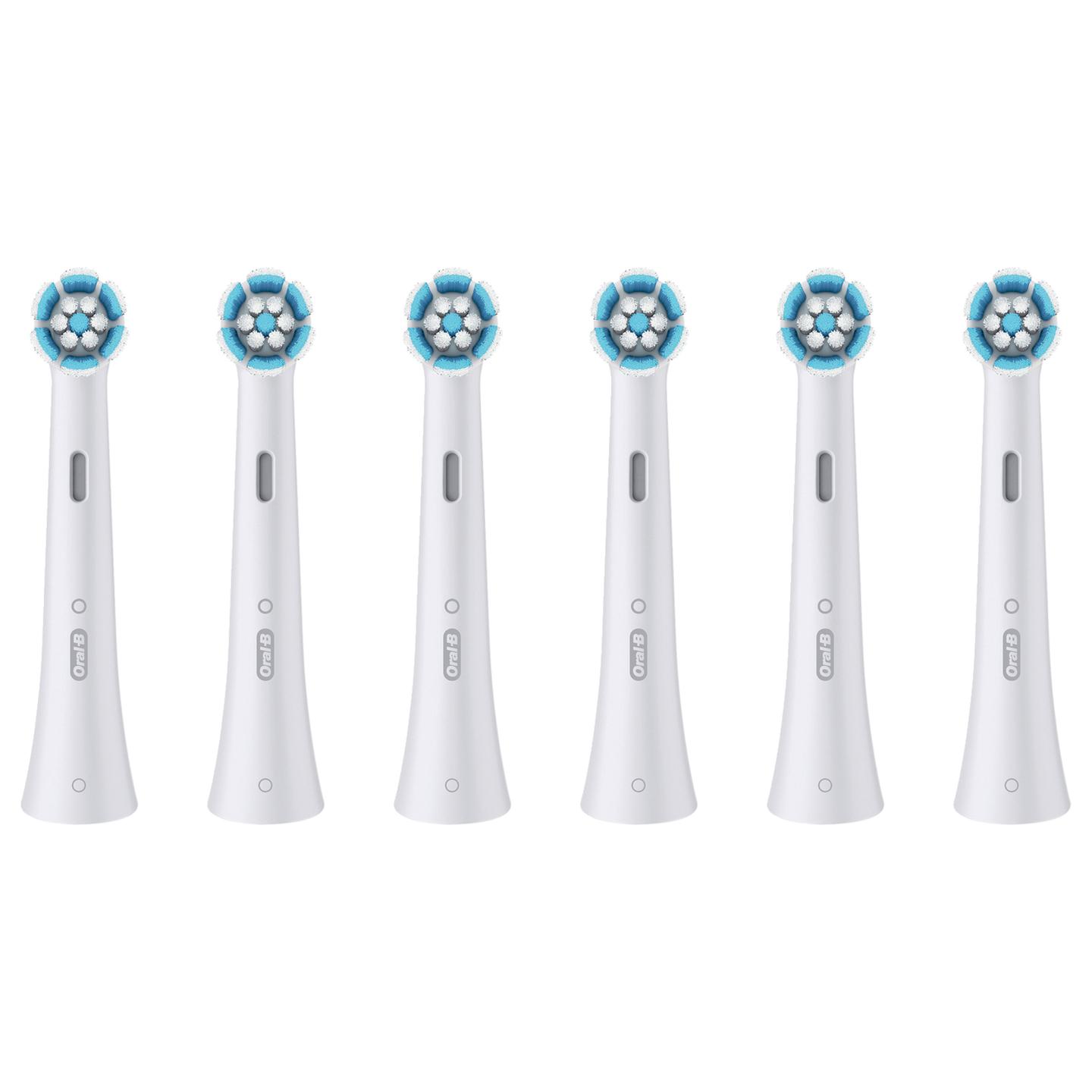 Koka Zëvendësuese për Furçë Dhëmbësh Oral-B iO Sanfte Reinigung / 6 Copë / Fije të Buta / Për Oral-B iO – Bardhë
