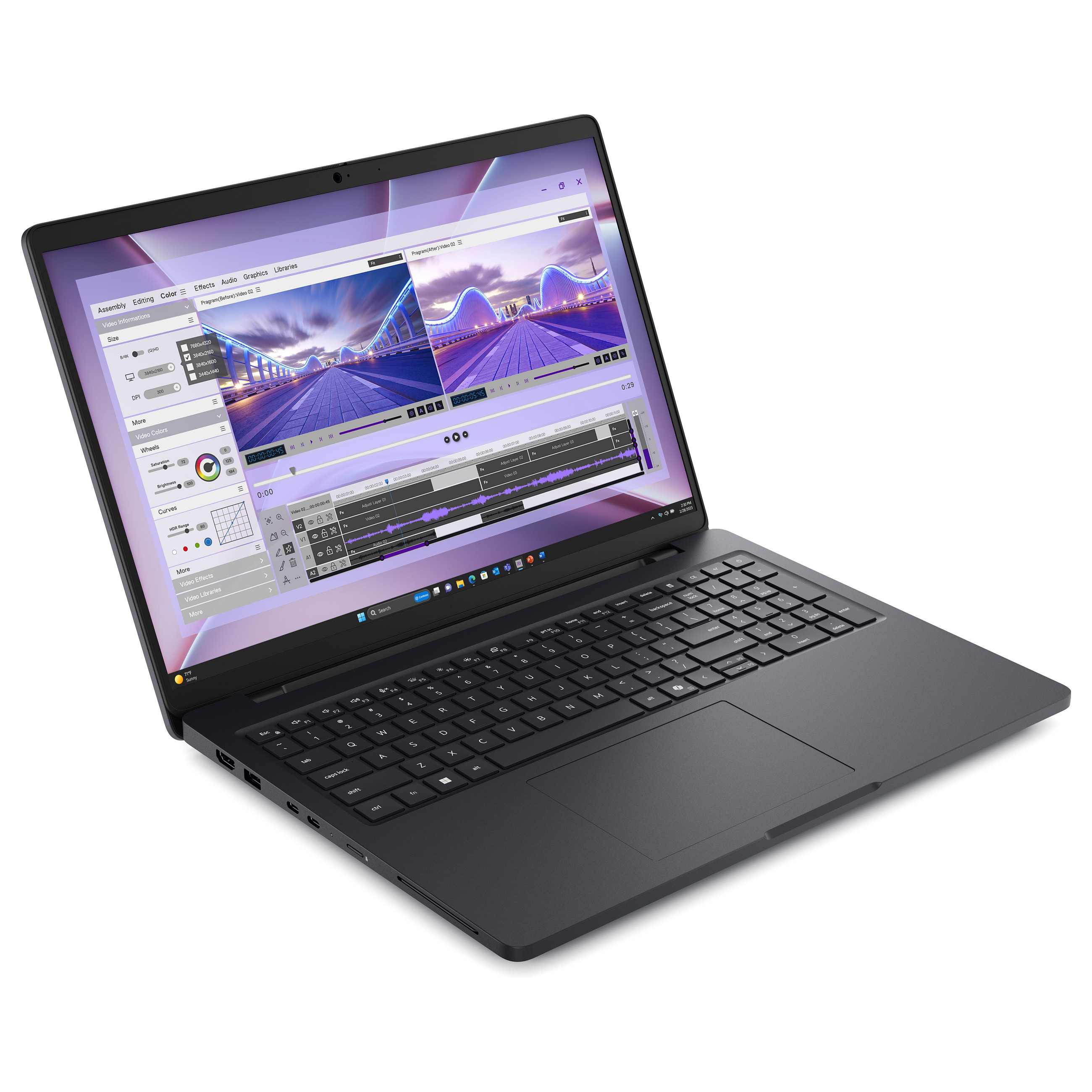 Laptop DELL Pro Max 16 MC16250 / Ultra 7 265H / 16GB DDR5 / 512GB / 16" WUXGA (Full HD+) WVA 60Hz / RTX PRO 500 Blackwell - Zezë - 3