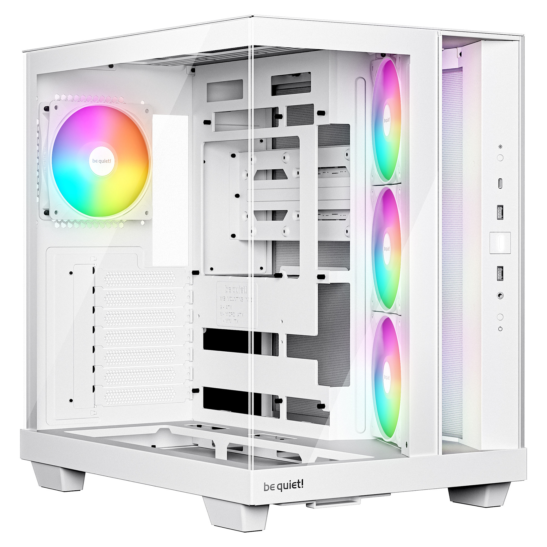 Kasë Midi be quiet! Light Base 500 LX – Bardhë - 1