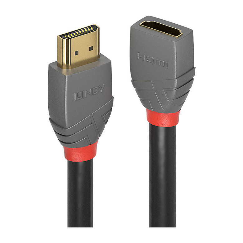 Kabllo HDMI Lindy 36476 / HDMI në HDMI / 1m / HDMI 2.0 / 4K 60Hz - Zezë