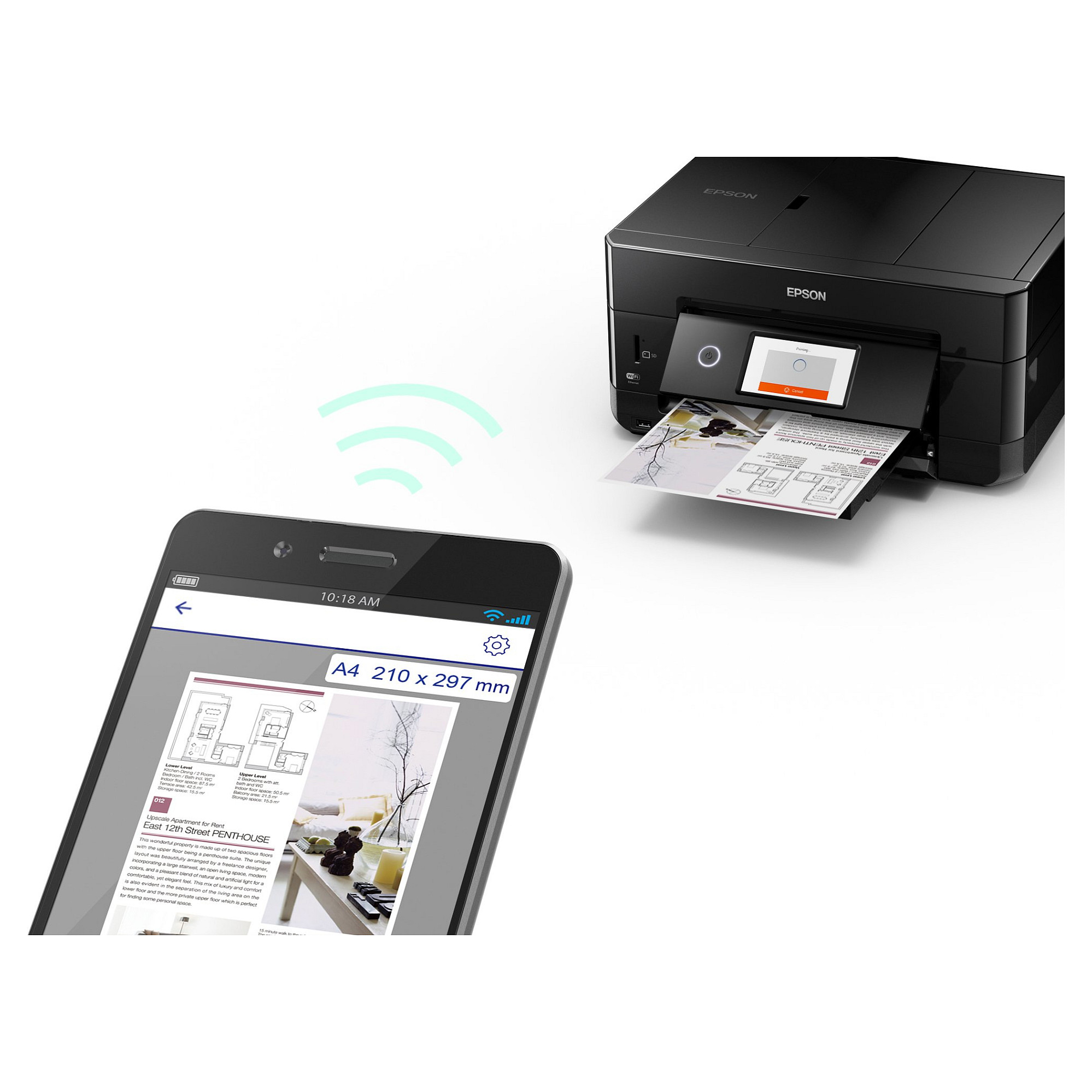 Printer Inkjet Epson Expression Premium XP-7100 A4 Color - Zezë - 7