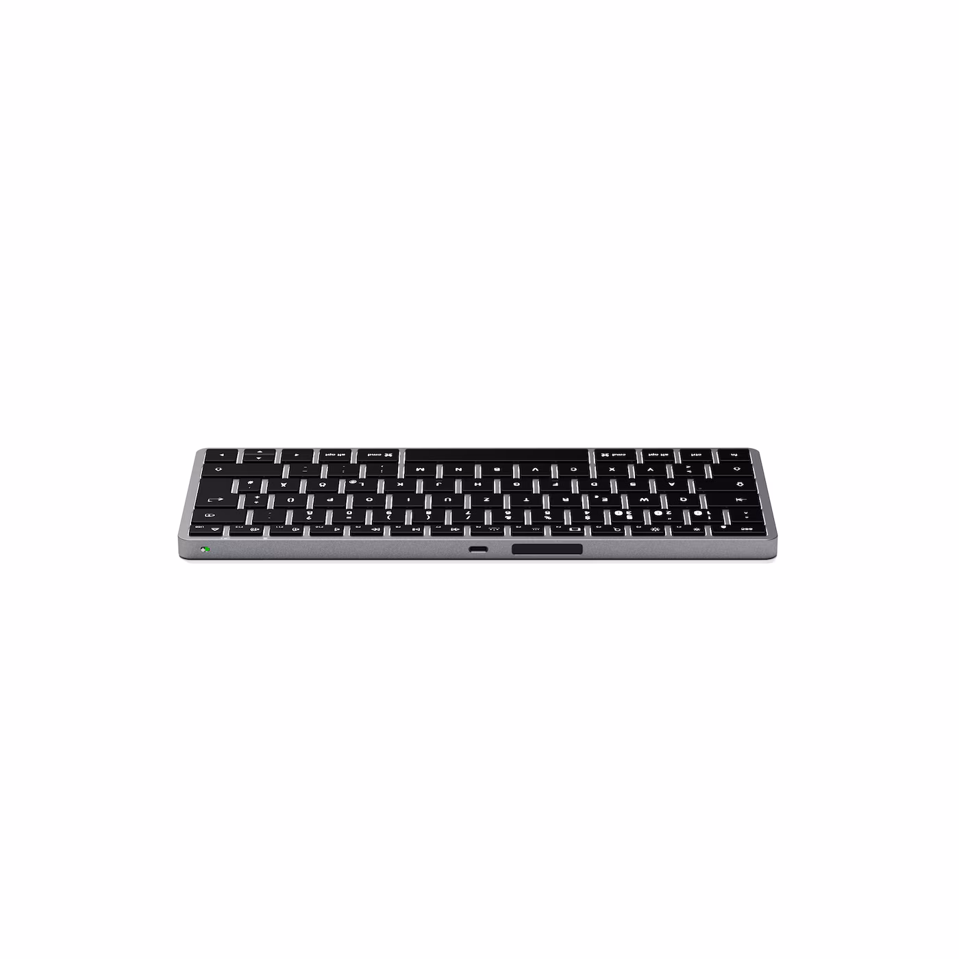 Tastierë Pa kabllo Satechi Slim X1 / QWERTZ DE / Bluetooth / Backlit / USB-C - Zezë/Hiri