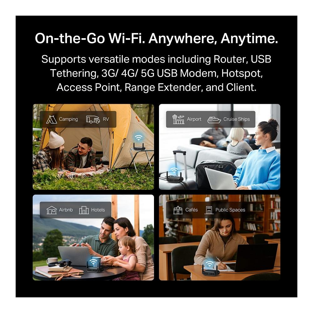 TP-Link TL-WR3602BE BE3600 Wi-Fi 7 Dual-Band 2.5GbE USB 3.0 Travel Router – E Zezë - 7
