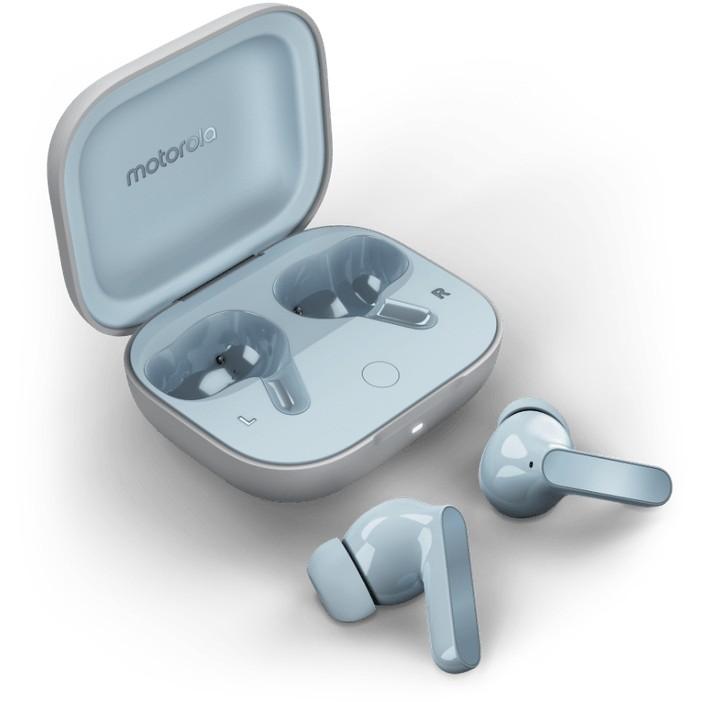 Kufje pa Kabllo Motorola Moto Buds / Bluetooth 5.3 / ANC / Dolby Atmos / 12.4 mm / 42 orë - Blu e Çelët