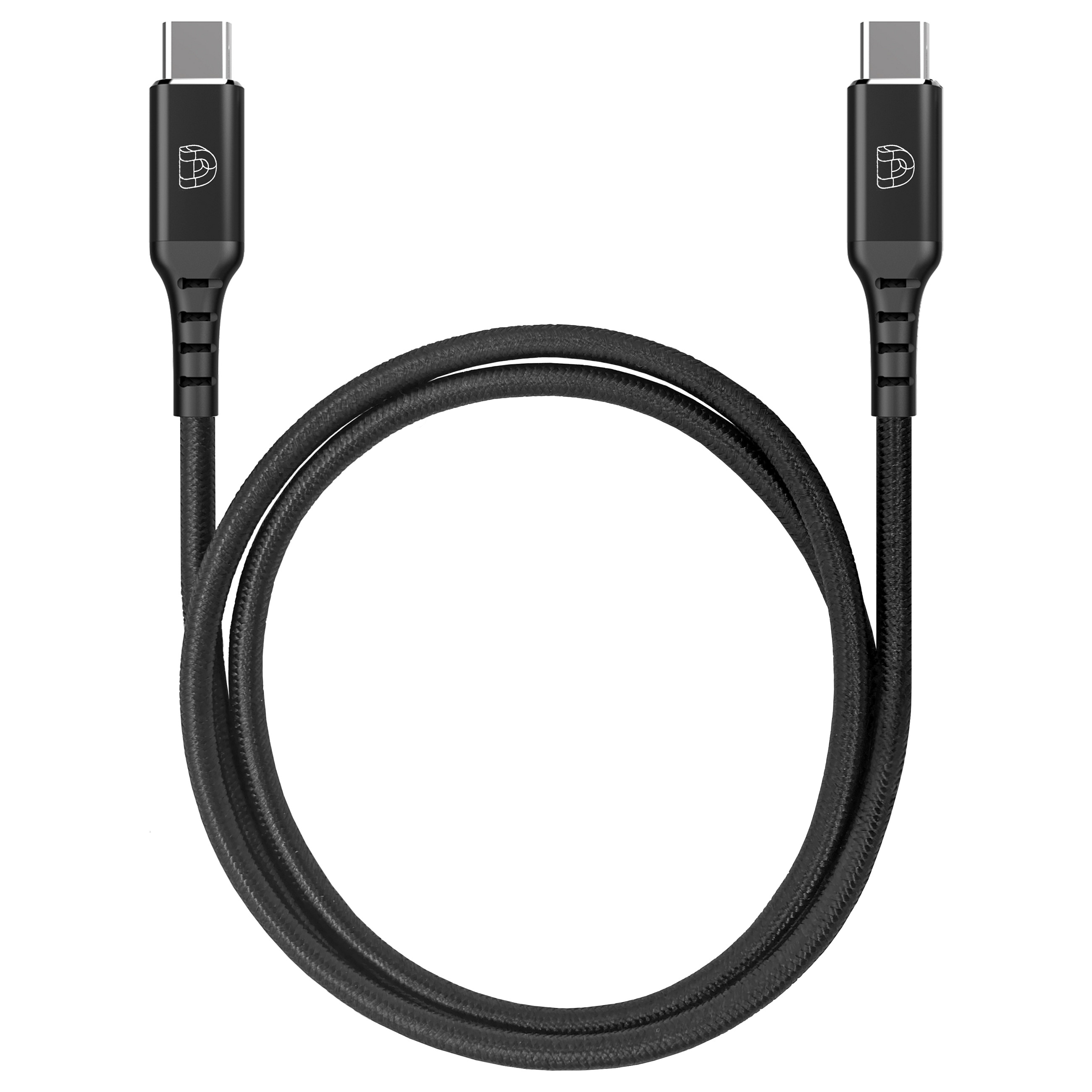 Kabllo USB DEQSTER 50-1008628 / USB-C - USB-C / 5 Gbit/s / 3 A / 1m - Zezë