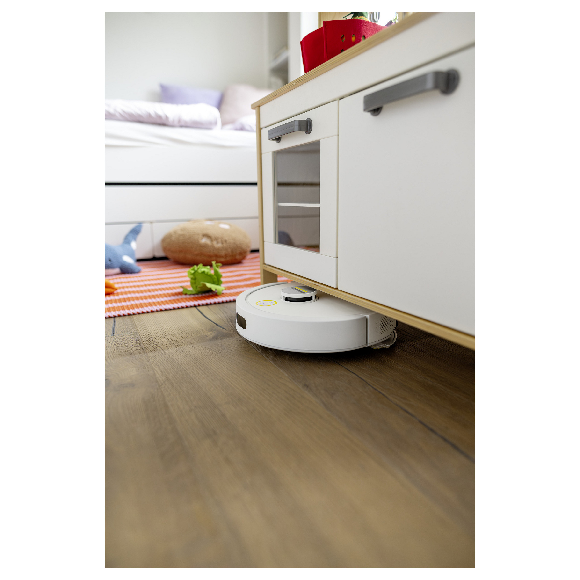 Fshesë Robotike Kärcher RCV 3 Comfort / 17.000Pa / 3200mAh / 0.3L / Wi-Fi / App Control / Mop – Bardhë - 8