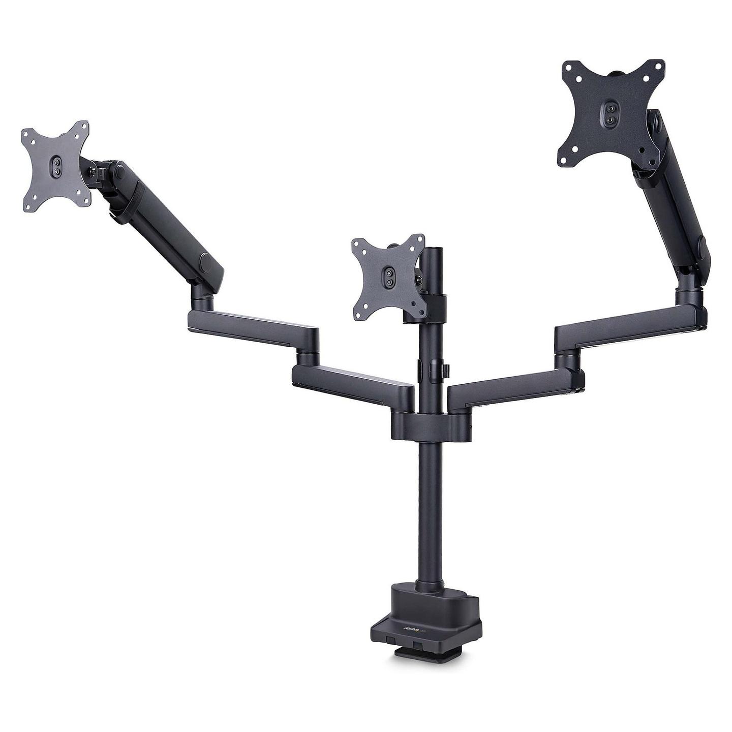 Mbajtëse për Monitor StarTech.com 3MP2AG-MONITOR-ARM , 3 Monitorë , 27" , 7kg për monitor , VESA 75x75 & 100x100 - Zezë