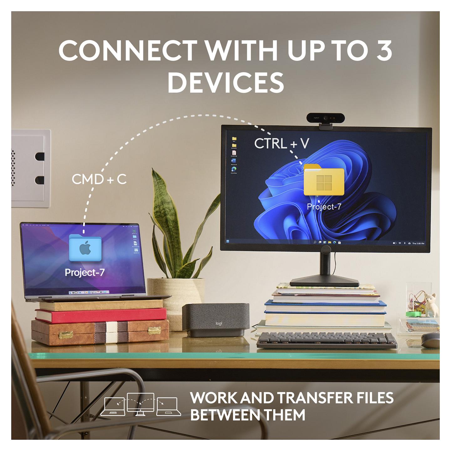 Maus pa kabllo Logitech MX Anywhere 3S / Darkfield / 8000 DPI / 6 Butona / MagSpeed - Hiri - 12