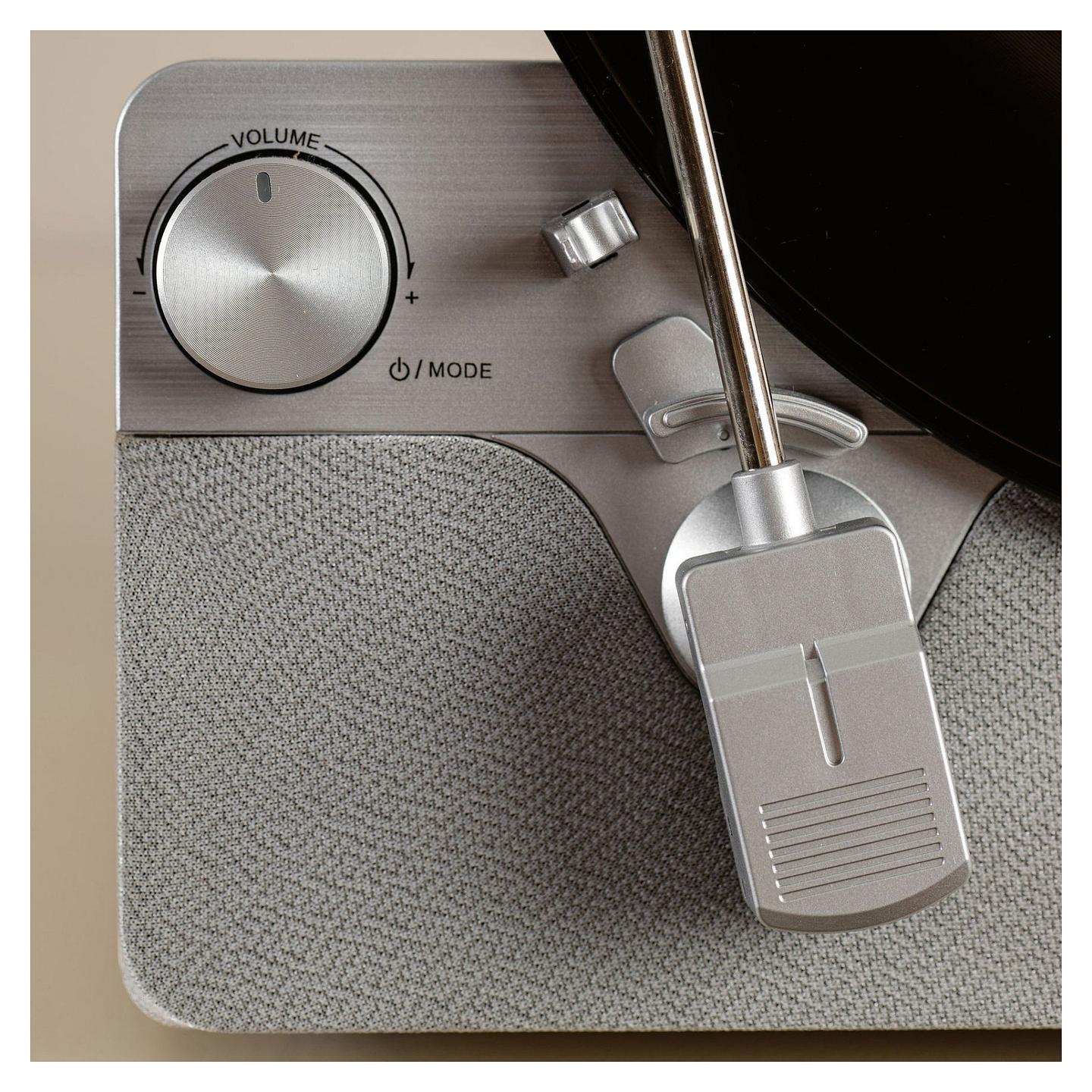 Gramafon Lenco LSA-071SI, Me Rrip, Plotësisht Automatik, Bluetooth, 10 W, dalje kufjesh 3.5 mm - Gri - 8