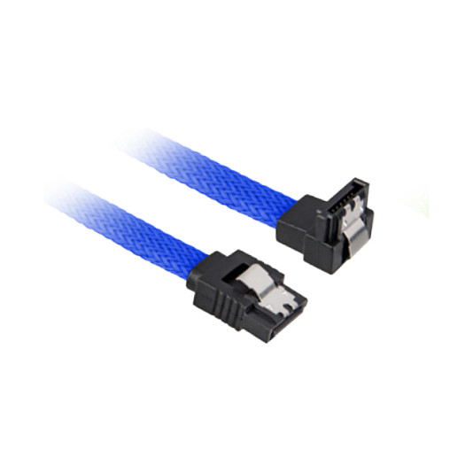 Kabllo Sharkoon SATA III 90° / 0.6m – Blu - 1
