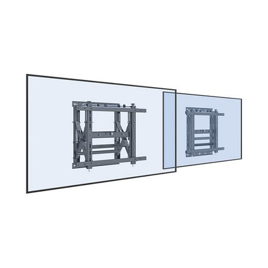 Mbajtëse Muri për TV Equip 650325 / 19"-55" / 50kg / Push-In Pop-Out / Tilt 0°-10° - Zezë - 8
