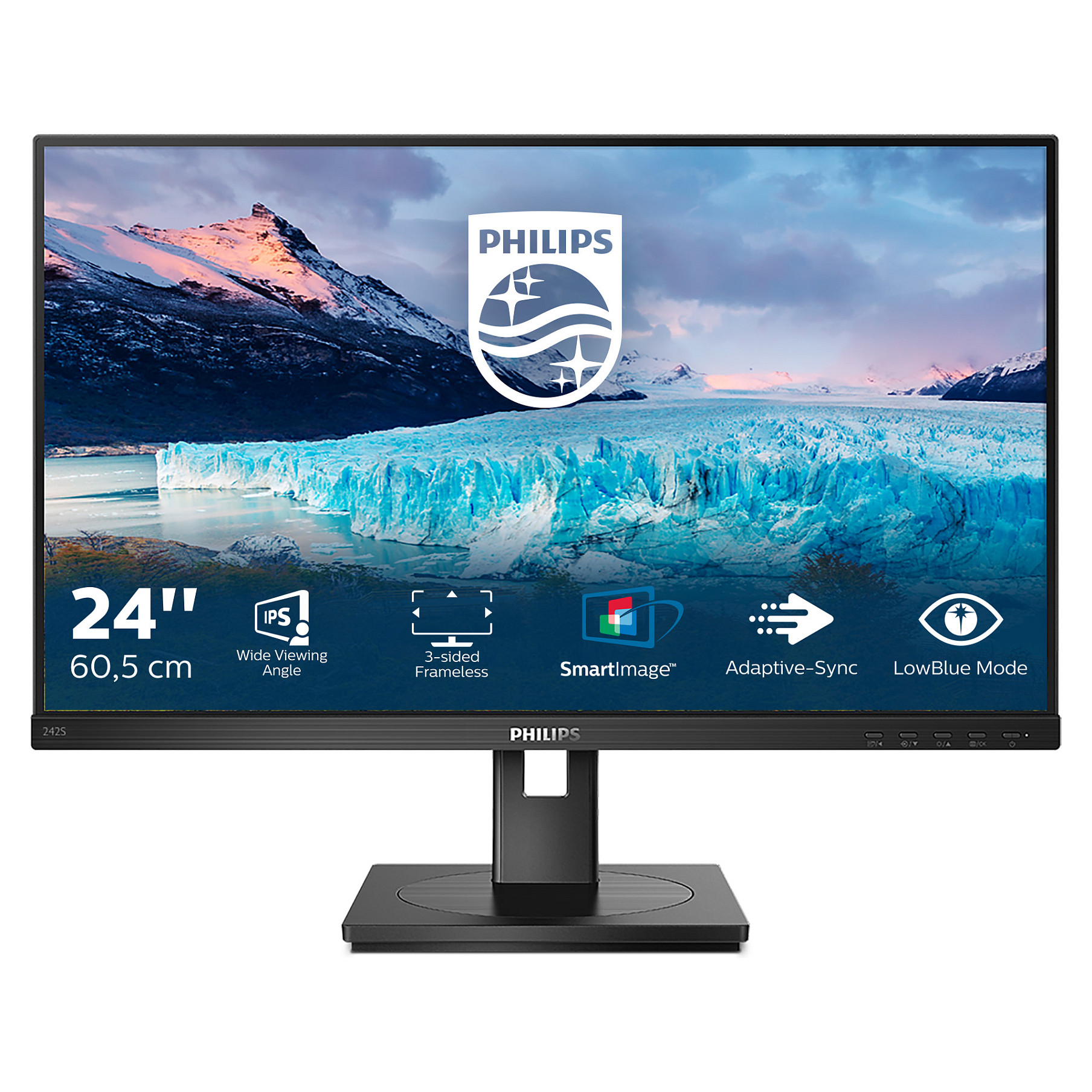 Monitor Philips S-Line 242S1AE / 24" / 1920x1080 / 75Hz / 4ms / IPS / i zi - 1