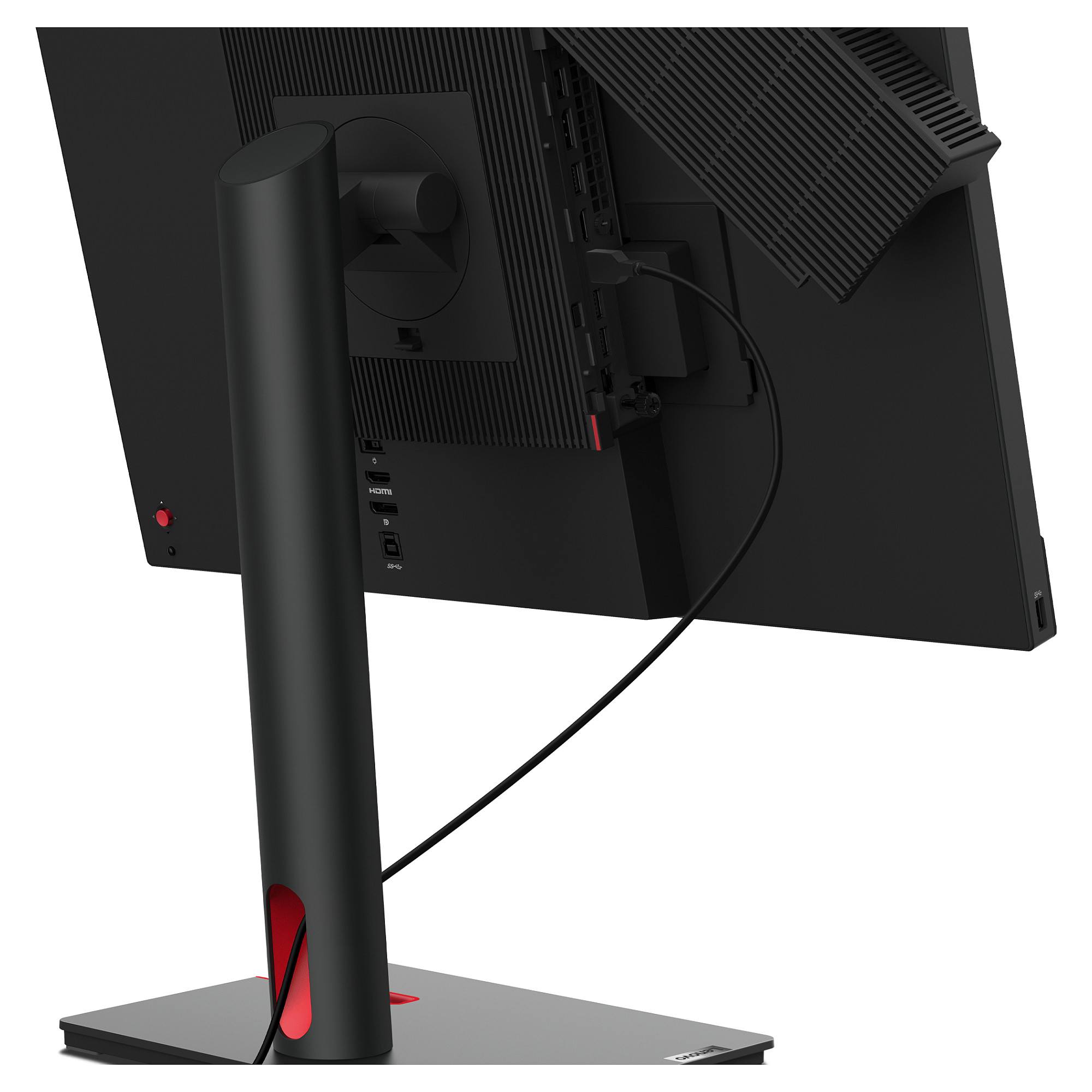 Monitor Lenovo ThinkCentre Tiny-in-One / 23.8"/ Full HD IPS / LED / 60Hz / 6ms / USB-B + USB-A + HDMI + DisplayPort - Zezë/Kuqe - 22
