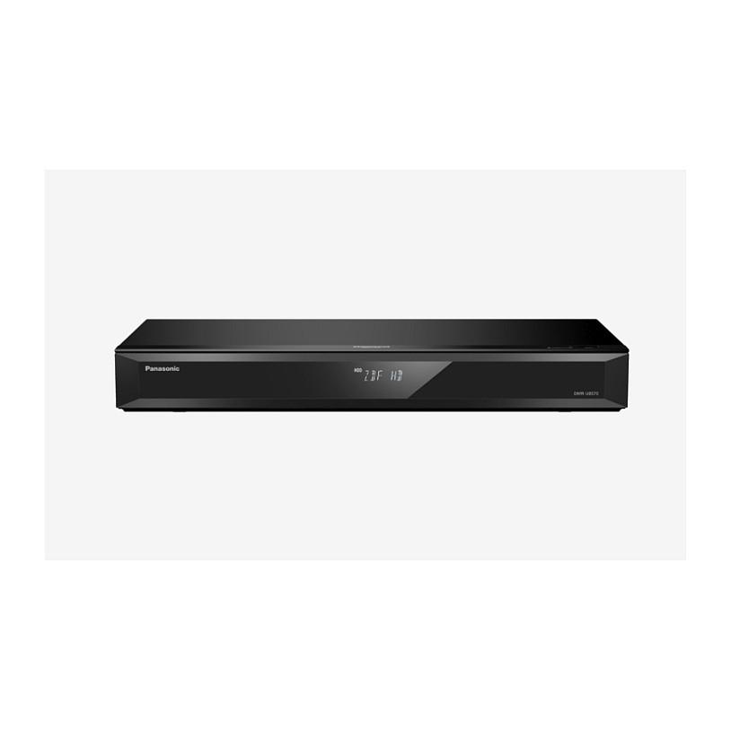 Blu-ray Recorder Panasonic DMR-UBS70EGK, Ultra HD 4K, HDD 500GB, sintonizues satelitor Twin DVB-S2 HD, Wi-Fi, HDR10+, 1 × HDMI - Zezë