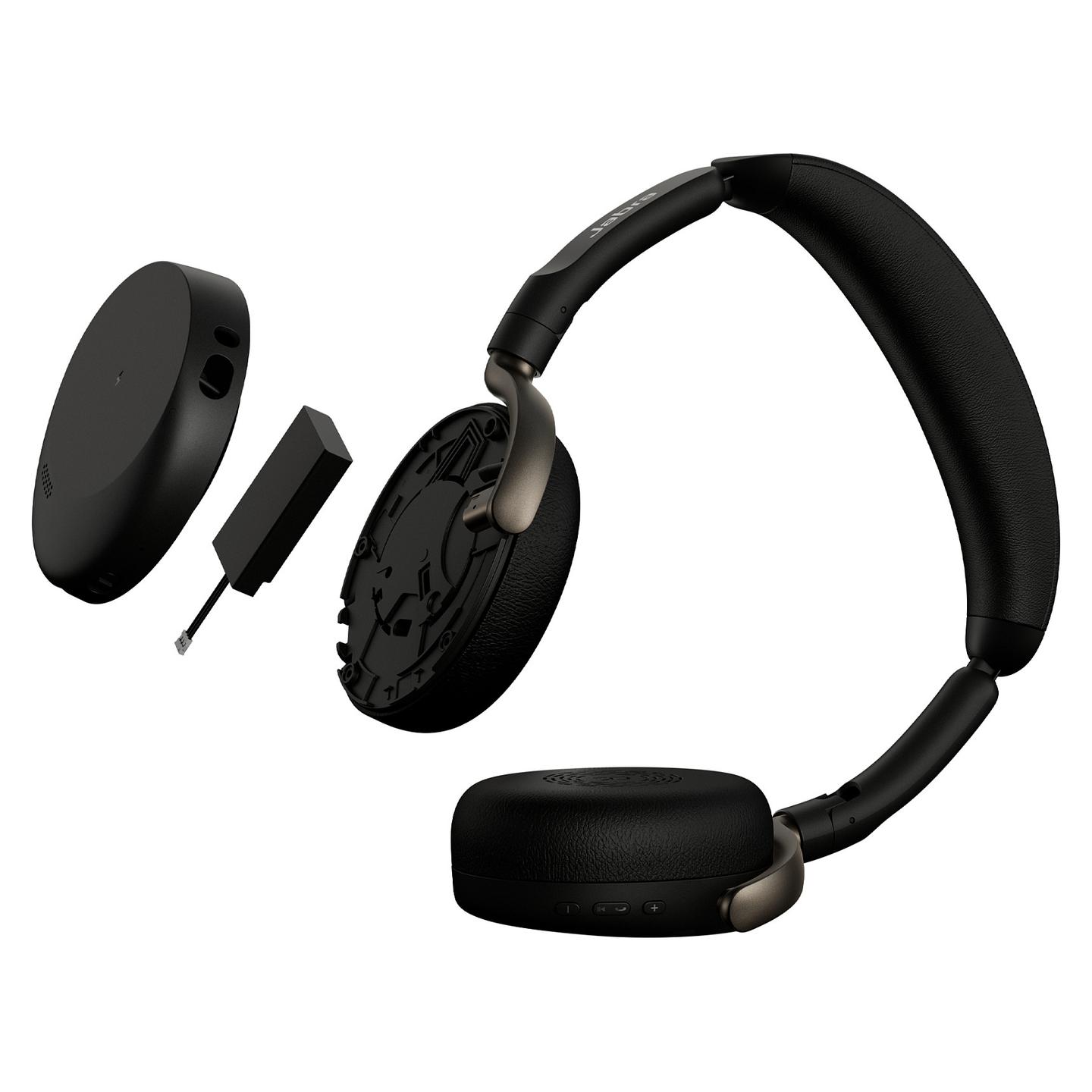 Kufje pa kabllo Jabra Evolve3 65 Flex UC Stereo / Link 390c / USB-C / ANC - Zezë - 5