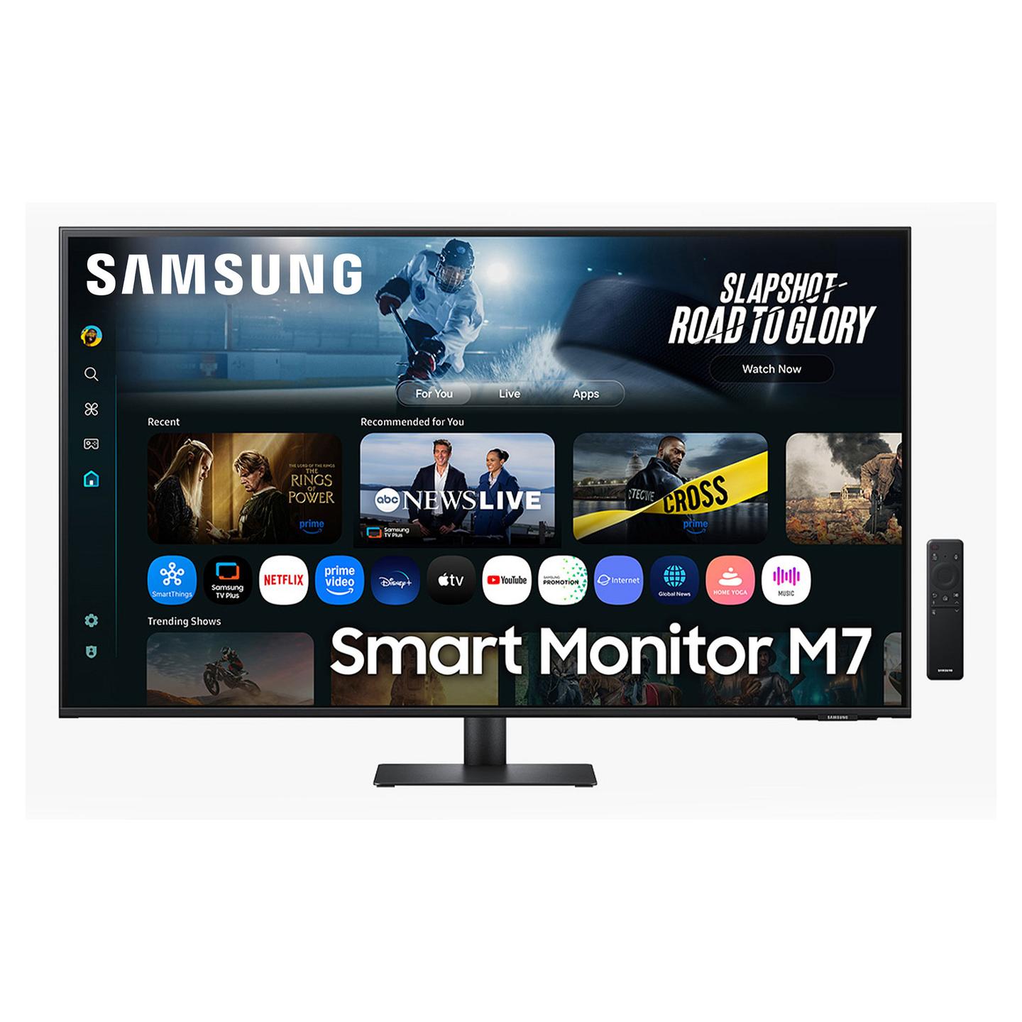Monitor Samsung M7 M70F, 43", 4K UHD VA, 60Hz, 4ms GTG, 2× HDMI+USB-C+2× USB-A - Zezë