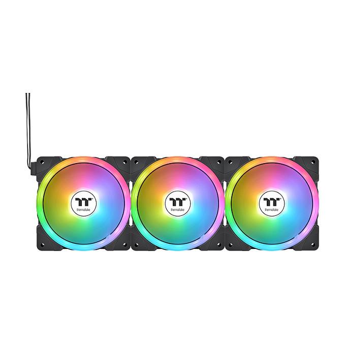 Ftohës për Kasë Thermaltake SWAFAN EX14 ARGB / 3x 140 mm / 500–2000 RPM / ARGB / PWM / Reverse Blade - Zezë - 4