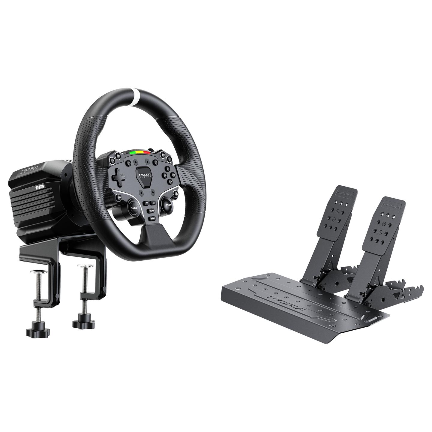 Kontroller Timon & Pedale MOZA Racing R5 Pro Bundle / Direct Drive 6 Nm / ES Lite + SR-P Lite2 / RS105 – Zezë - 12