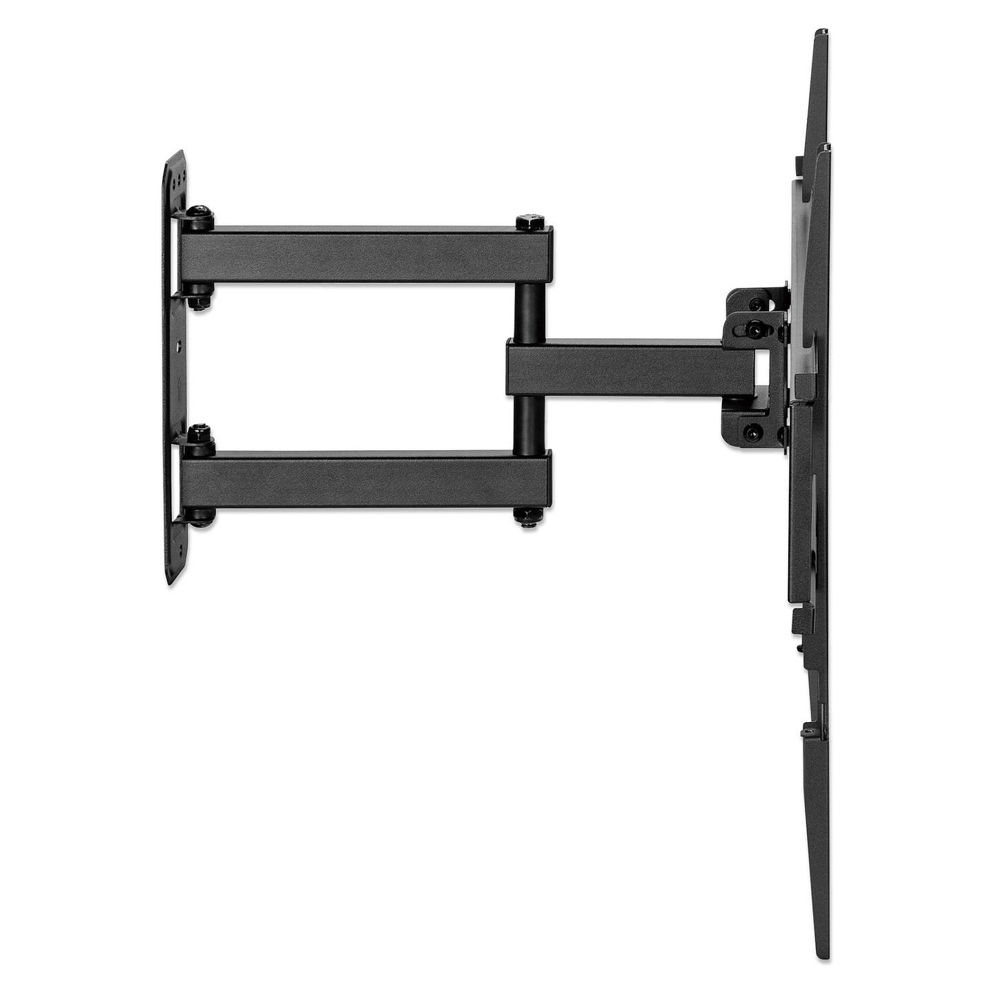 Mbajtëse Muri për TV Manhattan 462419 / 32"-55" / 35kg / Full Motion / Tilt -15° deri +3° / Swivel ±90° - Zezë - 4