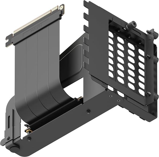 Mbajtës Vertikal për Kartelë Grafike HAVN Universal Vertical GPU Kit / PCIe 5.0 Riser / 6-Slot - Zezë