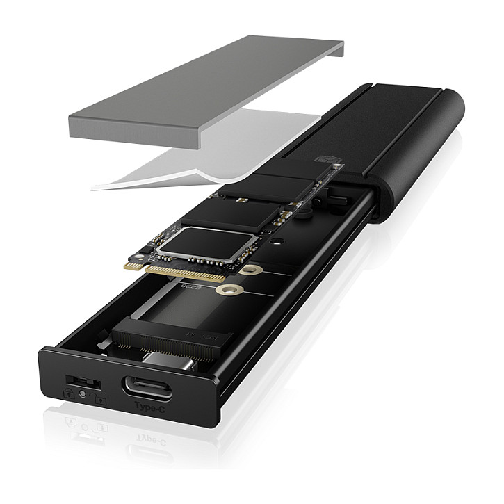 SSD të Jashtme ICY BOX IB-1807MT-C31 Kasë Externes USB-C 3.2 për M.2 NVMe SSD me mbrojtje shkrimi - 3