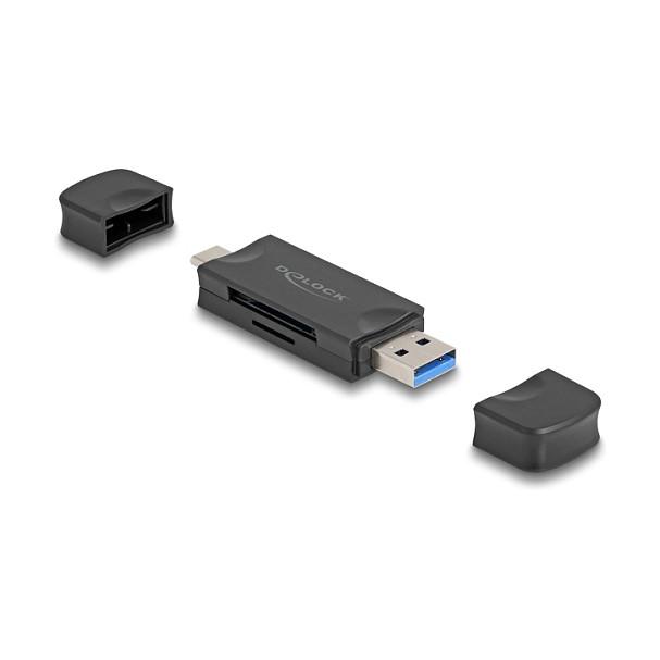 Lexues Kartelash DeLOCK 91020 / SD / microSD / USB 3.2 Gen 1 / USB-A / USB-C / 5 Gbit/s - Zezë