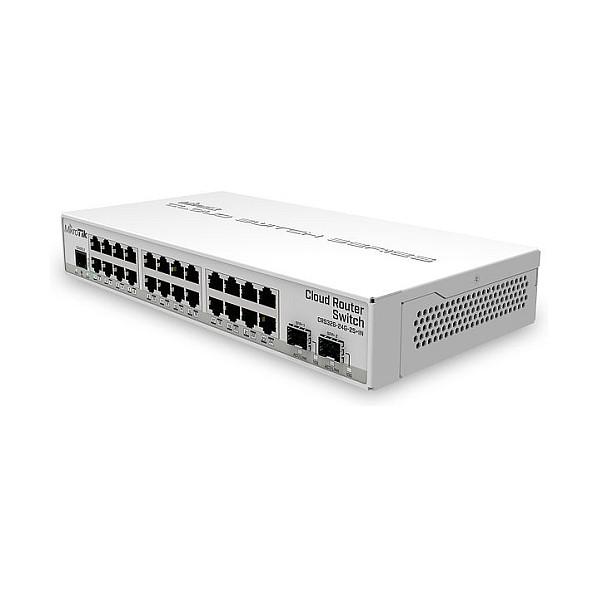 Switch MikroTik CRS326-24G-2S+IN, 24× Gigabit Ethernet RJ45, 2× SFP+ 10G, Managed, RouterOS/SwOS - Bardhë - 2