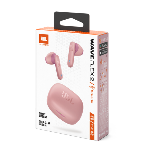 Kufje pa Kabllo JBL Wave Flex 2 – Rozë - 2