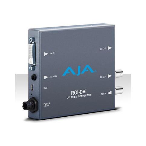 Konvertues Video AJA ROI-DVI, DVI/HDMI në 3G-SDI, ROI, WUXGA 1920 × 1200, DVI Loop-Through, USB