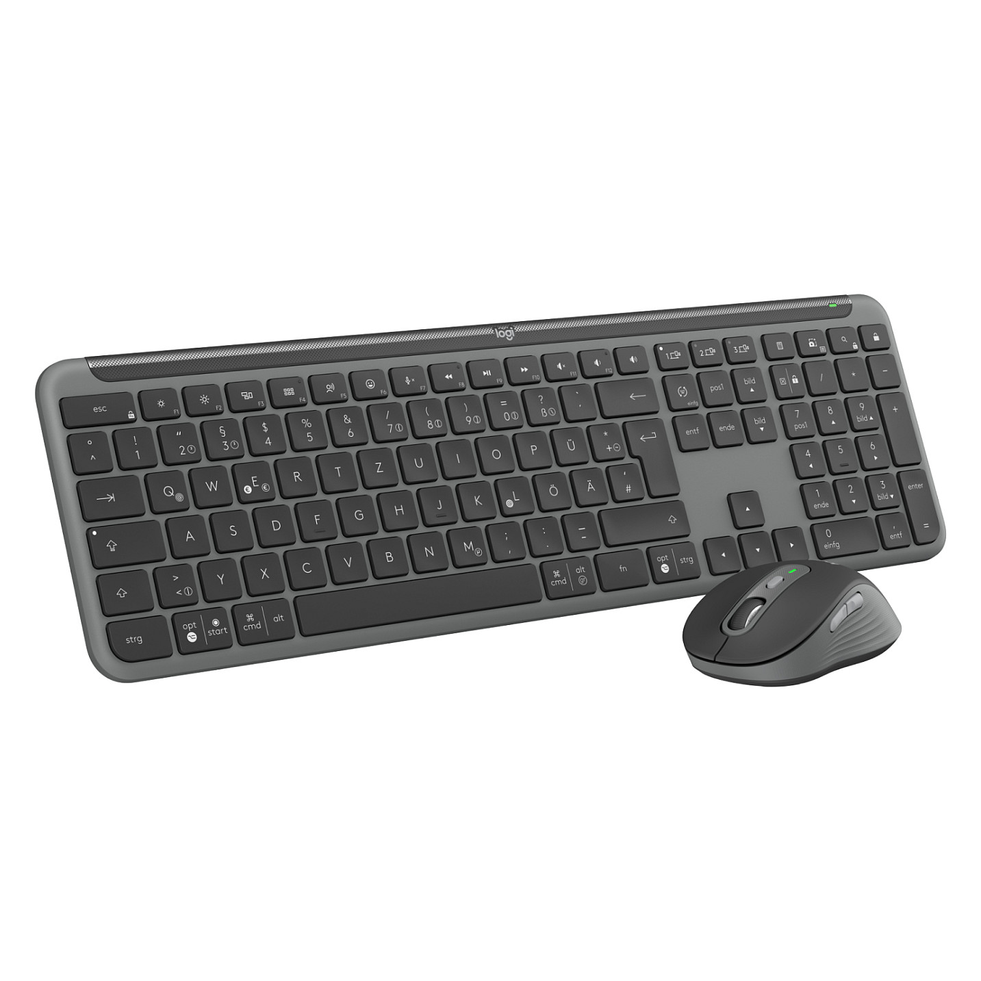 Combo (Tastierë & Maus) Logitech MK950 Wireless  / QWERTZ DE - Zezë - 4
