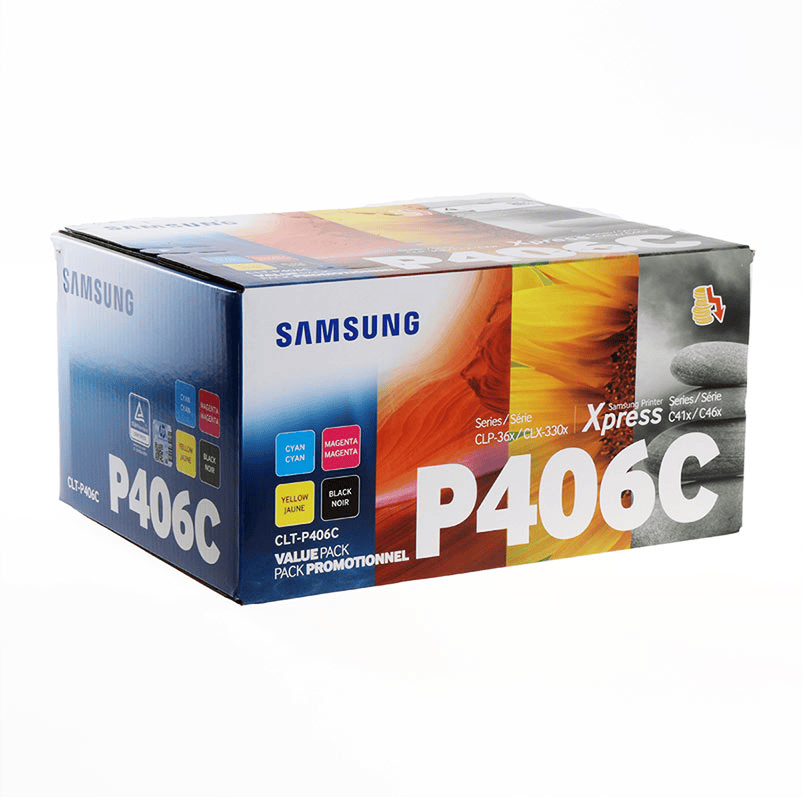 Toner Samsung CLT-P406C / SU375A / Multipack - Zezë/Blu/Verdhë/Rozë - 1
