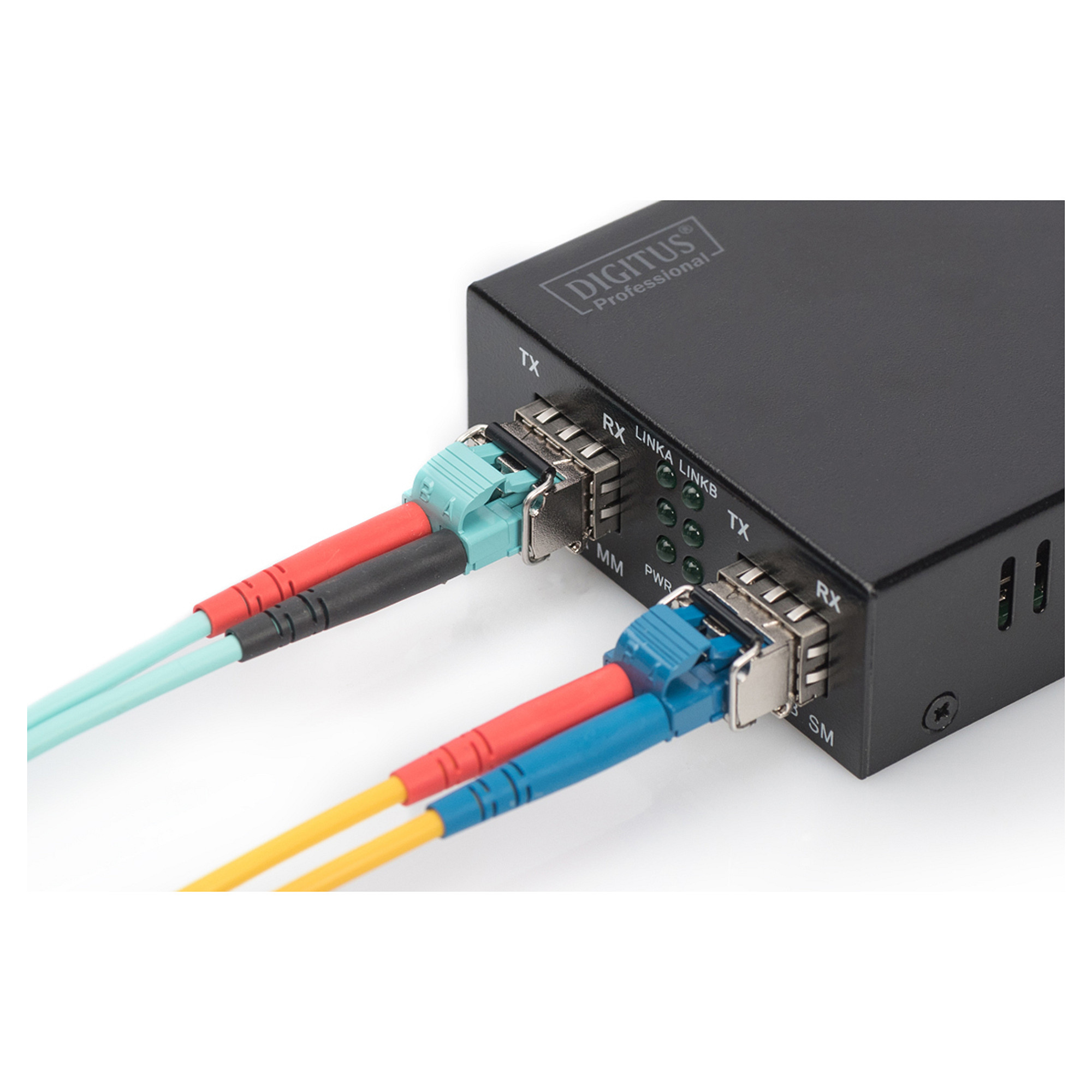 DIGITUS LWL Adapter LC Duplex / Multimode / SFP Modul / 1.25Gbps - 3