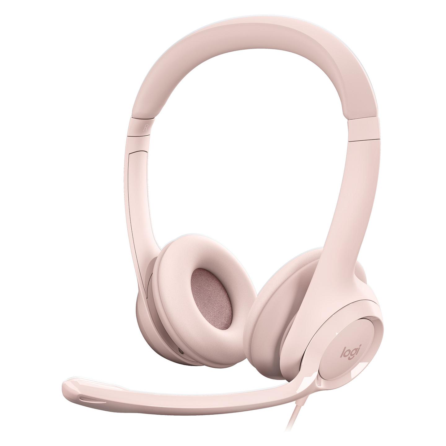 Kufje me kabllo Logitech H390 / 981-001281 / USB-A / Noise-Cancelling Mic / 1.9m Kabllo / On-Ear - Rozë