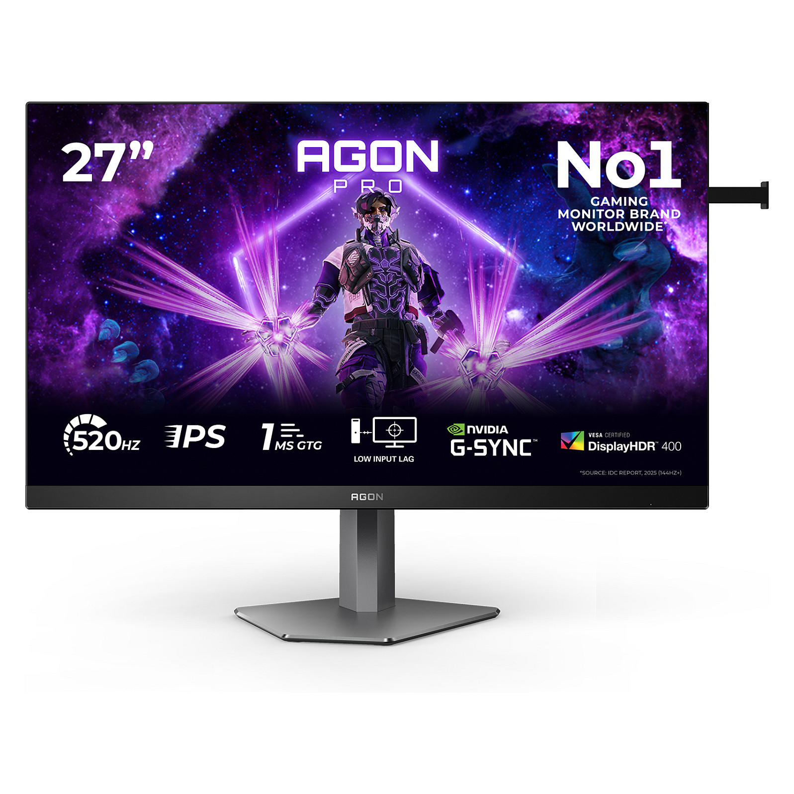 Monitor AGON AG276FK / 27″ / FHD / IPS LCD / 16:9 / 520 Hz / 0.5ms / HDMI + DP / E zezë - 1