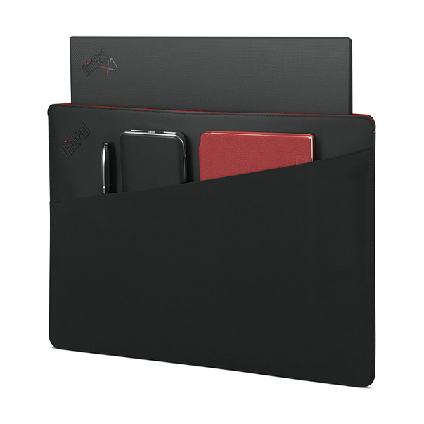 Aksesorë për laptop Lenovo ThinkPad Professional 4X41L51716 / Sleeve / 14" / 49% Recycled Nylon + 51% Vegan Leather / Magnetic Closure / Front Pocket / RFID Blocking Pocket - Zezë - 4